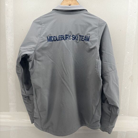 Patagonia Gray Softshell Mens Medium Jacket Middlebury Ski Team Fleece READ - Picture 3 of 7